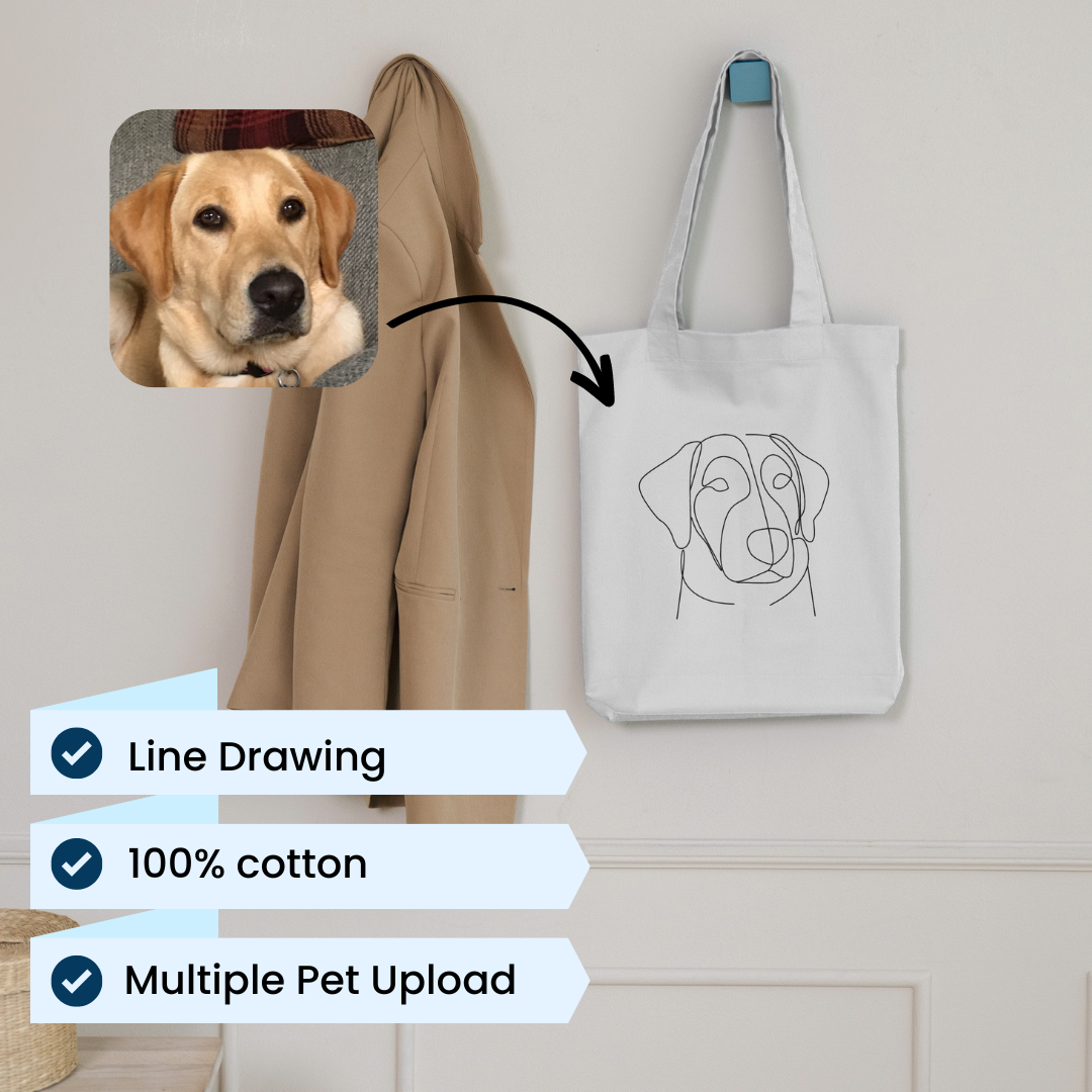 Line Drawing Tote Bag