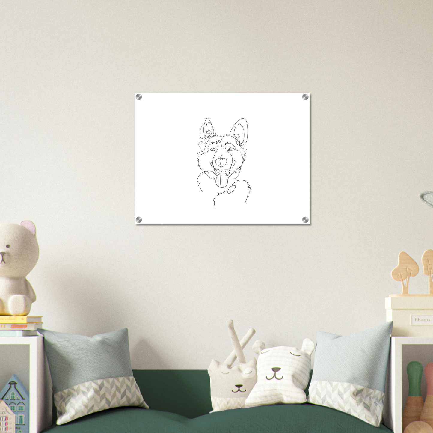Line Drawing Acrylic Print