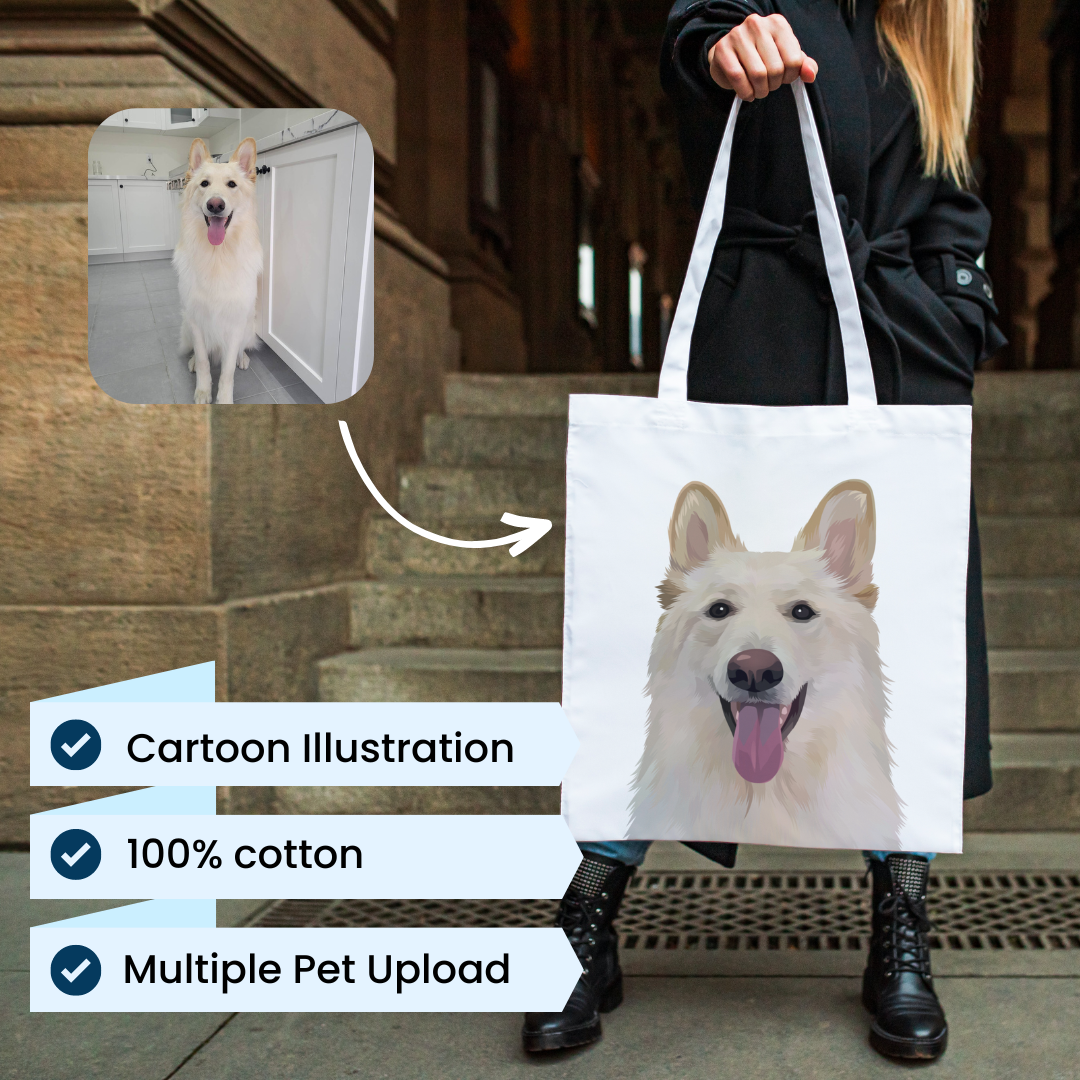 Custom pet tote sales bag