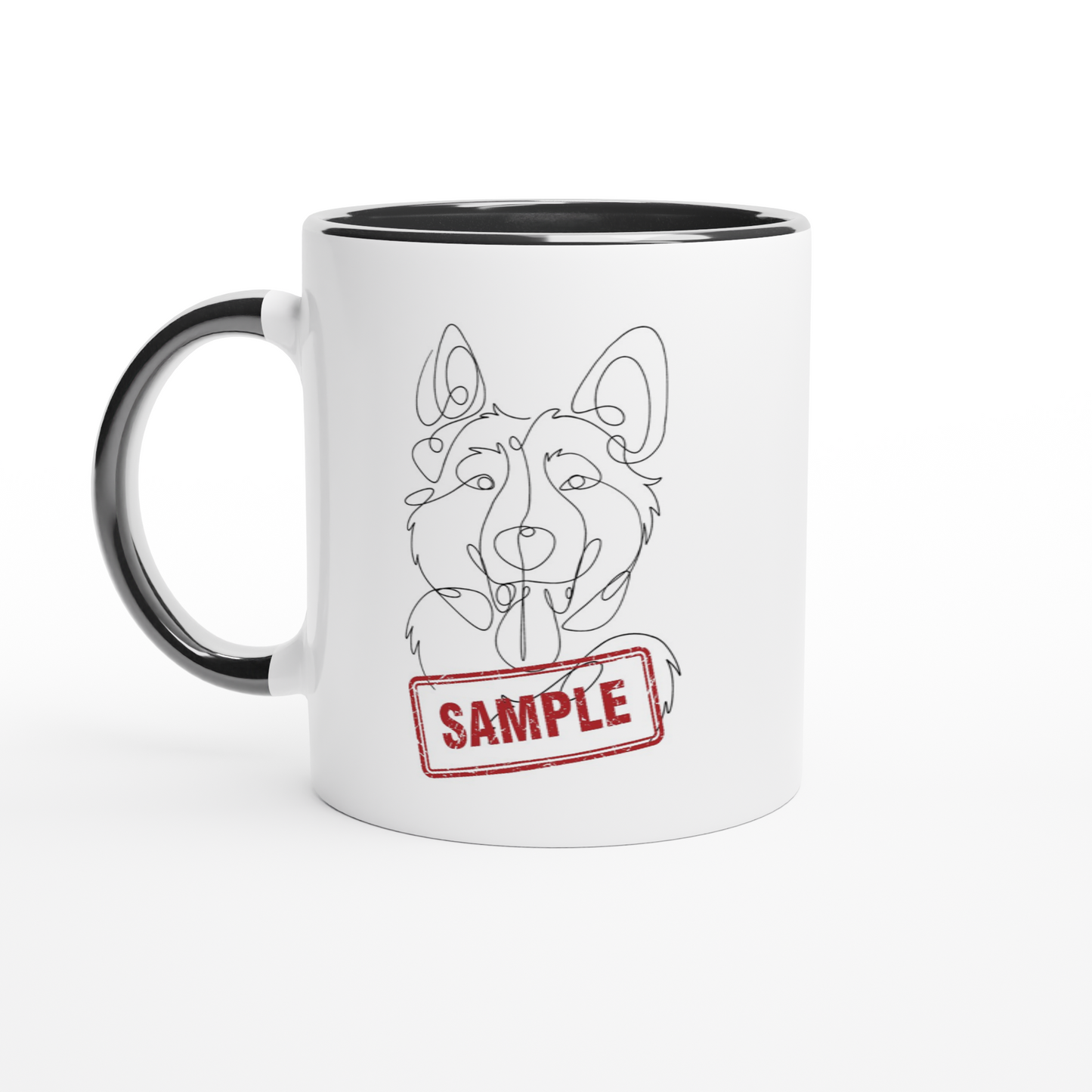 Line Drawing Ceramic Mug