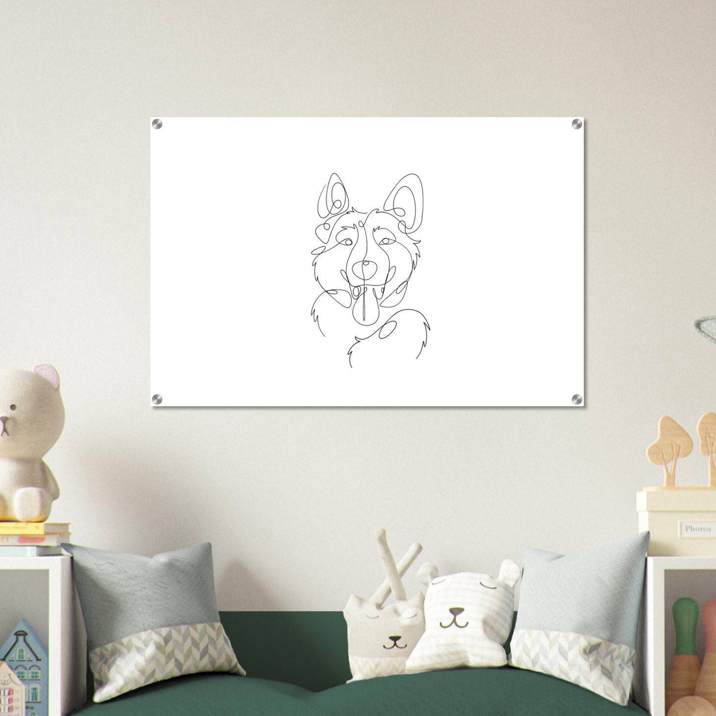 Line Drawing Acrylic Print