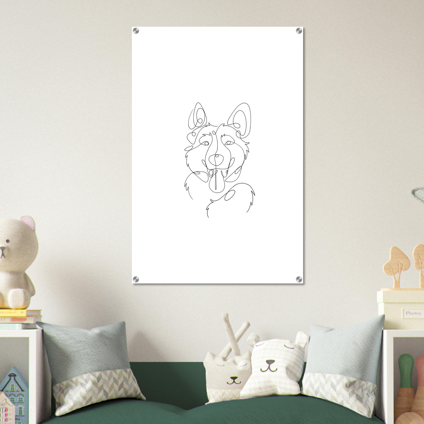 Line Drawing Acrylic Print