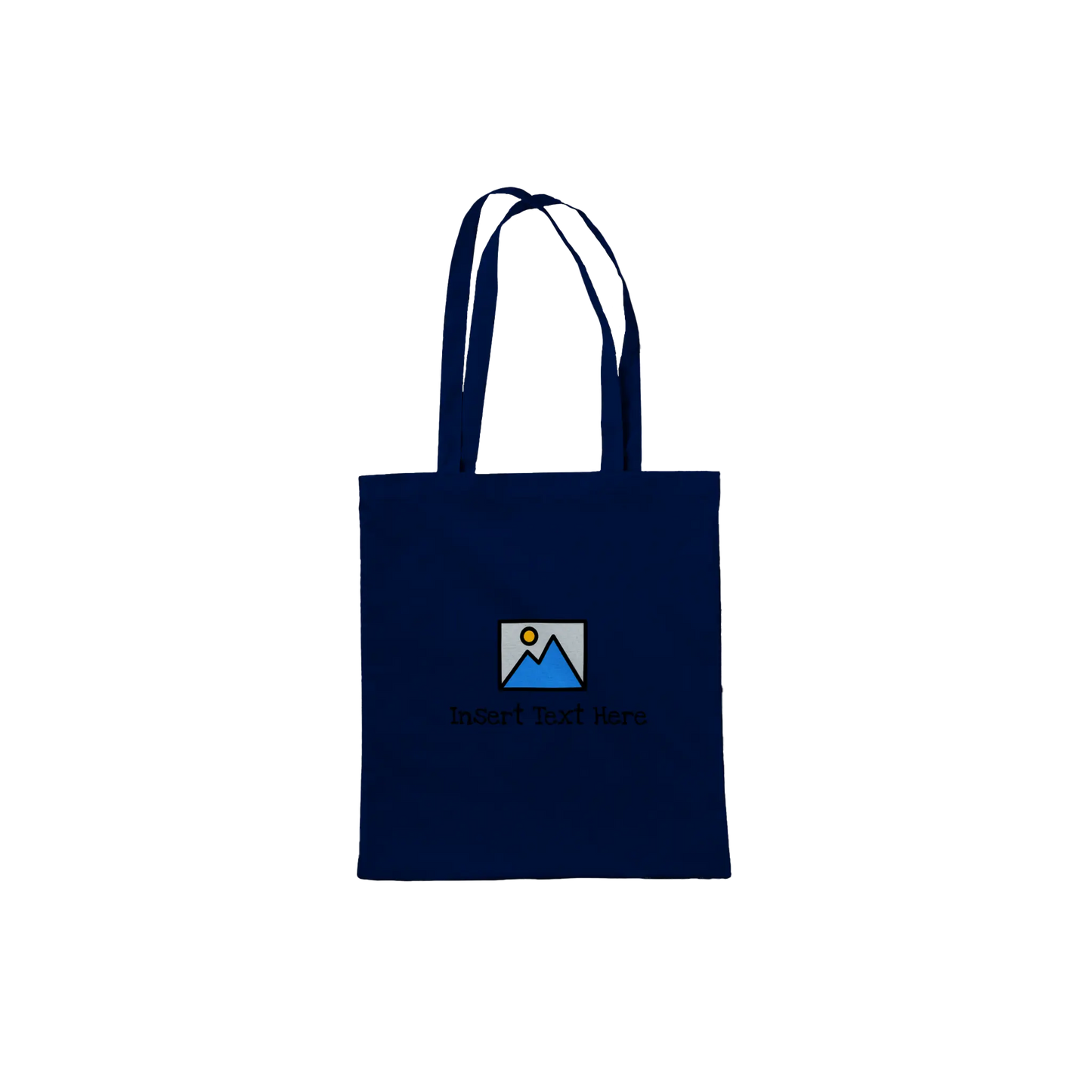 Tote Bag - tote bag Navy / Classic / One-Sided by kraftypawz