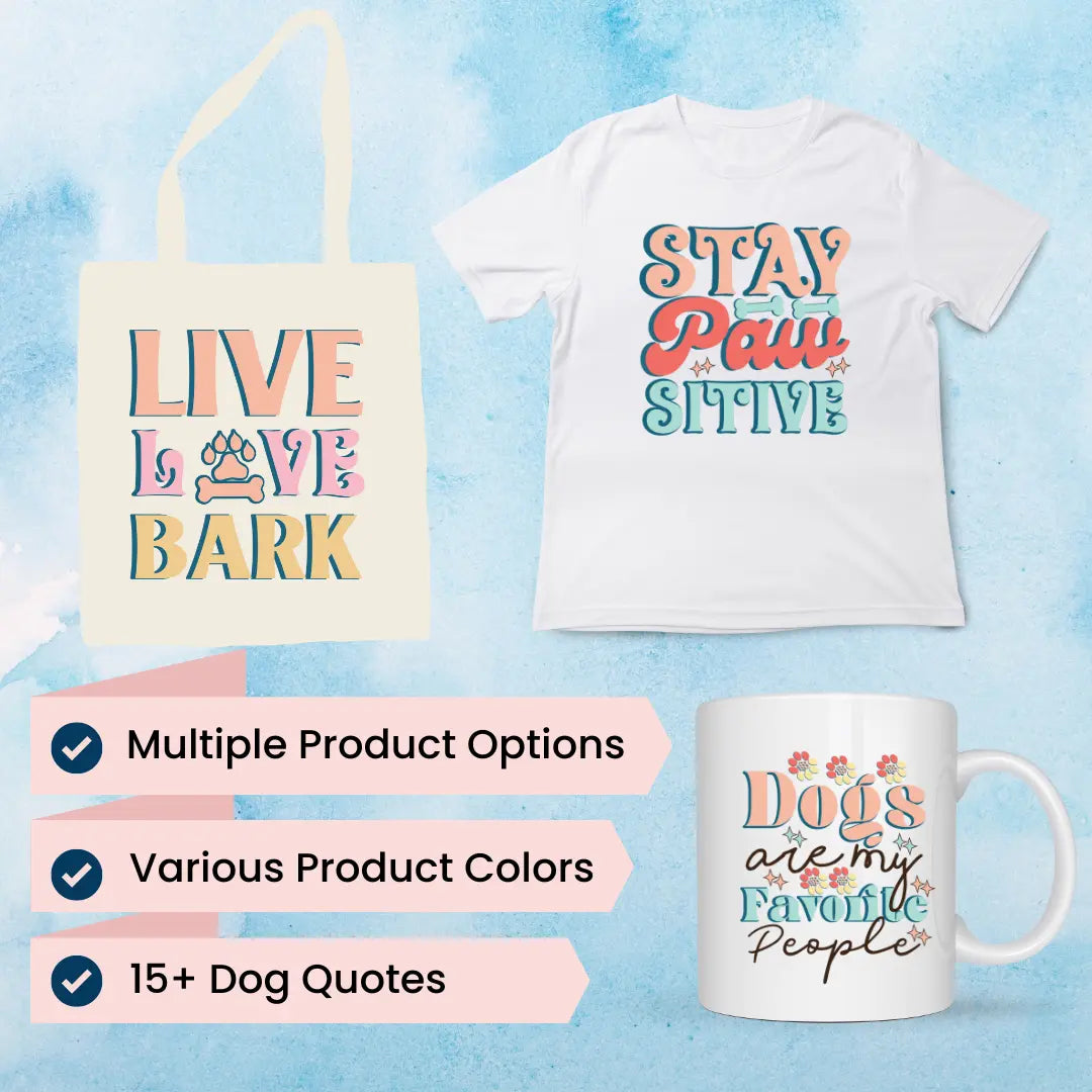 Witty Woofs - Dog Quotes Designs - ready-made by kraftypawz