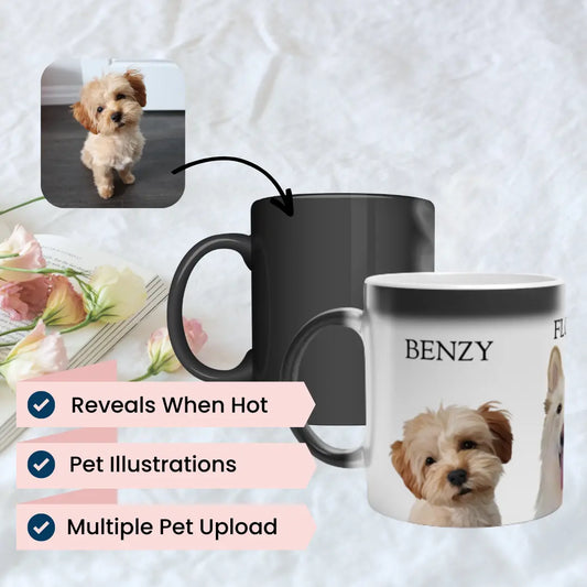 Custom Cartoon Pet Illustration Magic Mug - mug by kraftypawz