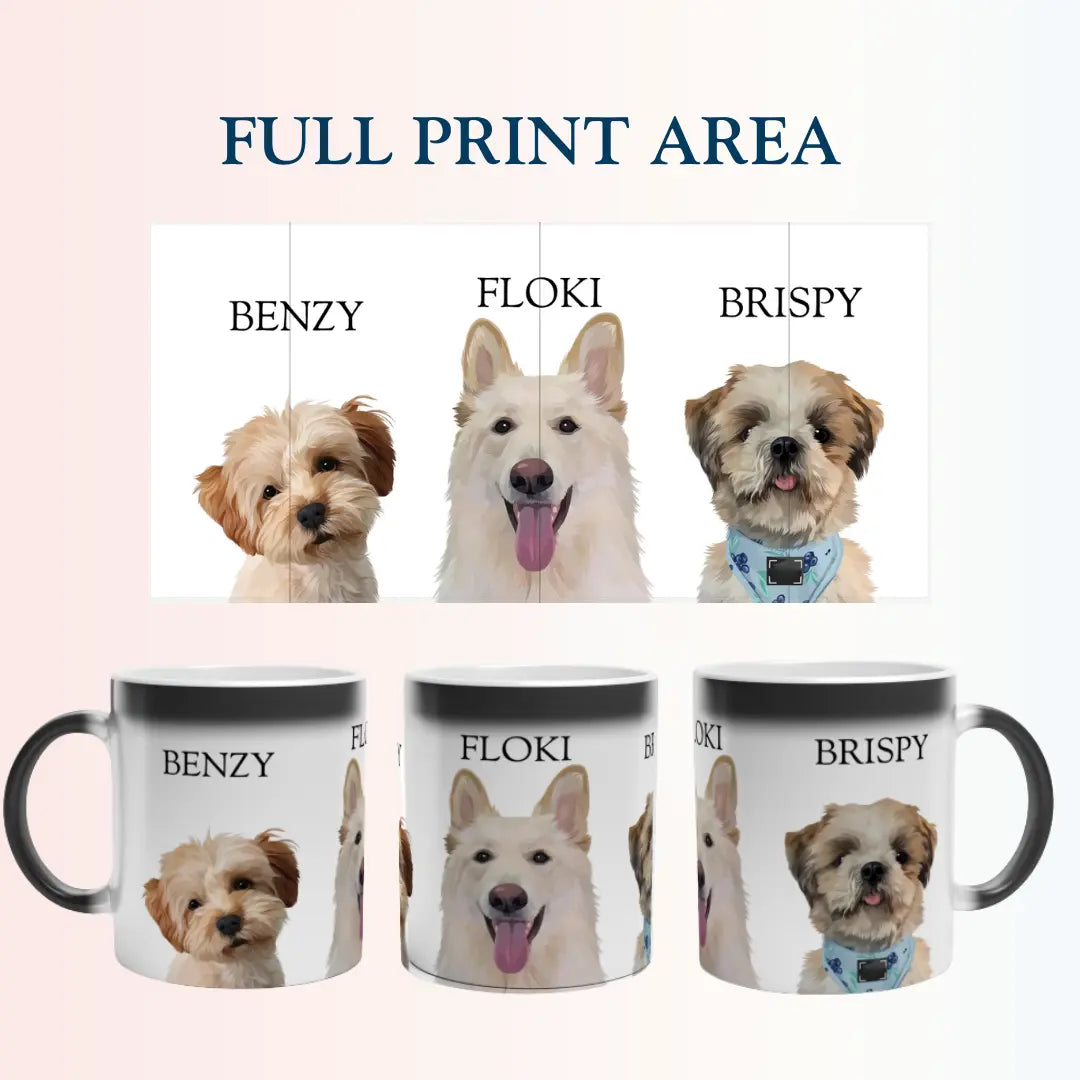 Custom Cartoon Pet Illustration Magic Mug - mug by kraftypawz