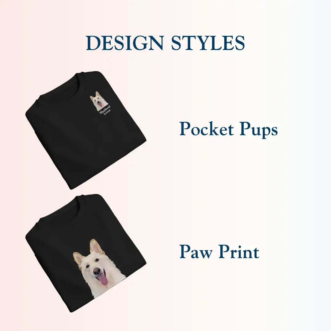 Custom Cartoon Pet Illustration Sweatshirt [Premium] - Print Material by kraftypawz