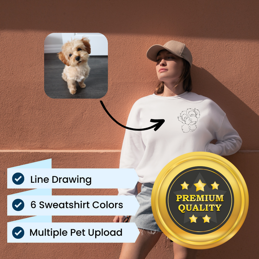 Line Drawing Sweatshirt [Premium]