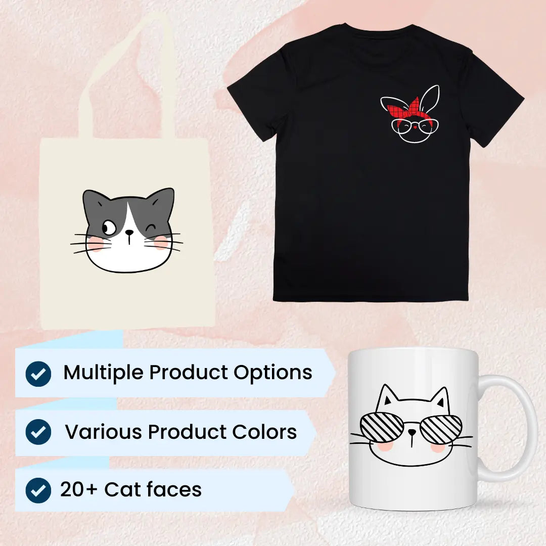 Whisker Wonderland - Cat Faces Designs - ready-made by kraftypawz